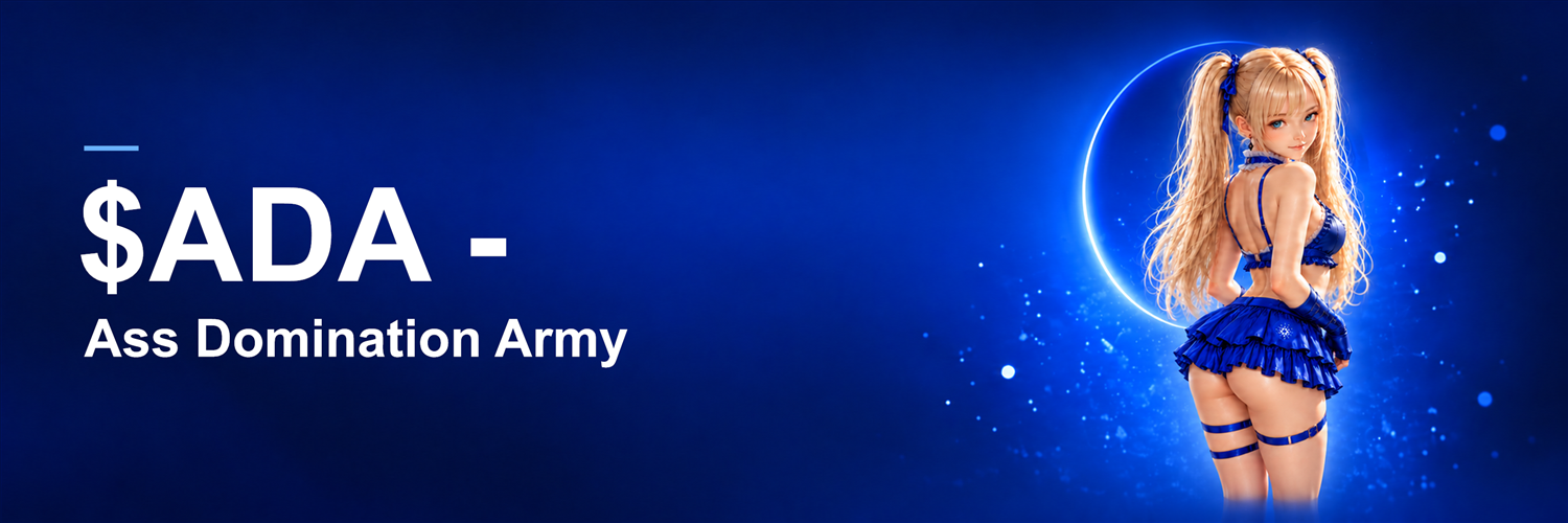 $ADA β Ass Domination Army wide banner with the full-frame blue mascot